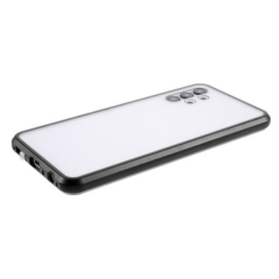 Samsung Galaxy A32 5G Frame skaidrus (permatomas) magnetinis dvigubas plastikinis dėklas | Priedai.lt