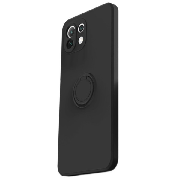 „Shell“ Kickstand kieto silikono (TPU) dėklas - juodas (Mi 11 Lite / Mi 11 Lite NE)
