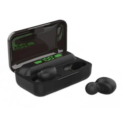 „TWS“ True Wireless BTH-F9-5 bevielės originalios (F9) juodos ausinės | Priedai.LT
