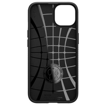 „Spigen“ Liquid Air Apple iPhone 13 Mini juodas kieto silikono dėklas | Priedai.lt