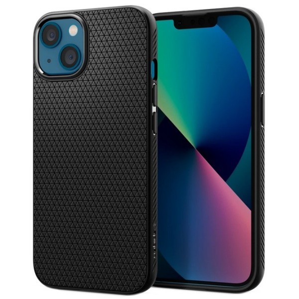 „Spigen“ Liquid Air dėklas - juodas (iPhone 13)