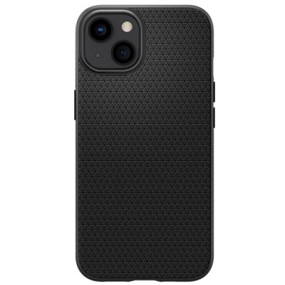 „Spigen“ Liquid Air Apple iPhone 13 juodas kieto silikono dėklas | Priedai.lt