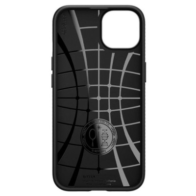 „Spigen“ Liquid Air Apple iPhone 13 juodas kieto silikono dėklas | Priedai.lt