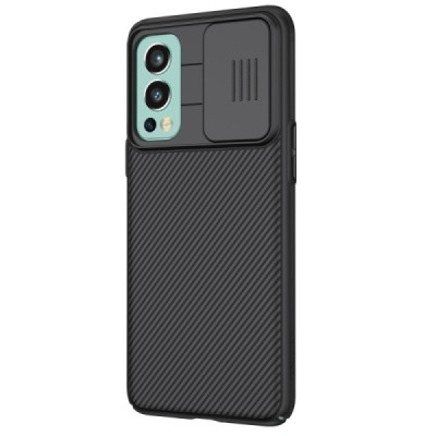 OnePlus Nord 2 Nillkin CamShield juodas dėklas, nugarėlė su kameros apsauga | Priedai.lt