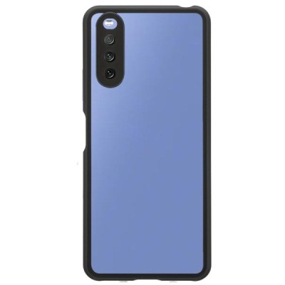 Sony Xperia 10 III Frame skaidrus (permatomas) magnetinis dvigubas plastikinis dėklas | Priedai.lt