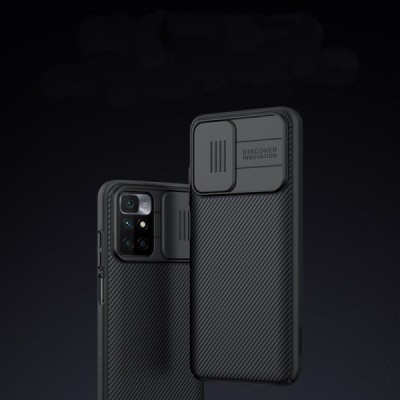 Xiaomi Redmi 10 „Nillkin“ CamShield juodas dėklas, nugarėlė su kameros apsauga | Priedai.lt