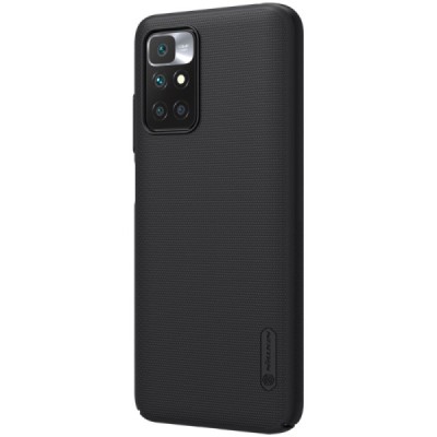 Xiaomi Redmi 10 „Nillkin“ Frosted Shield juodas plastikinis dėklas, nugarėlė | Priedai.lt