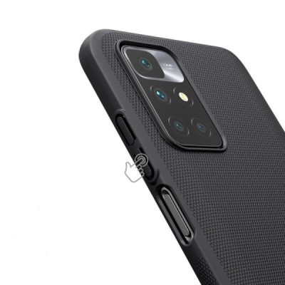 Xiaomi Redmi 10 „Nillkin“ Frosted Shield juodas plastikinis dėklas, nugarėlė | Priedai.lt