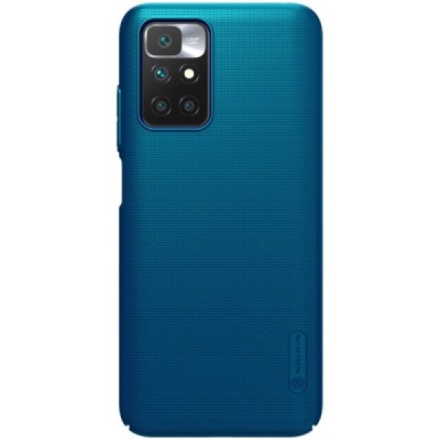 Xiaomi Redmi 10 „Nillkin“ Frosted Shield mėlynas plastikinis dėklas, nugarėlė | Priedai.lt