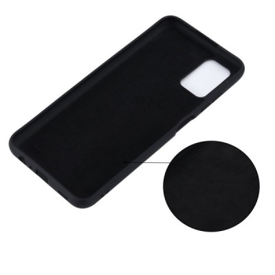 Samsung Galaxy A03s SM-A037G (166.5 x 75.98 x 9.14mm) Shell kieto silikono TPU juodas dėklas - nugarėlė | Priedai.lt