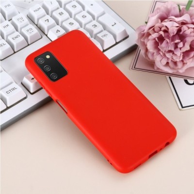 Samsung Galaxy A03s SM-A037G (166.5 x 75.98 x 9.14mm) Shell kieto silikono TPU raudonas dėklas - nugarėlė | Priedai.lt