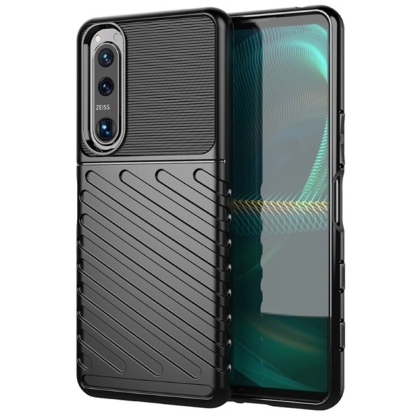 „Twill“ kieto silikono (TPU) dėklas - juodas (Xperia 5 III)
