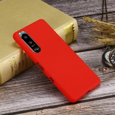 Sony Xperia 5 III Shell kieto silikono TPU raudonas dėklas - nugarėlė | Priedai.lt