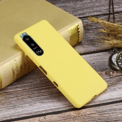 Sony Xperia 5 III Shell kieto silikono TPU geltonas dėklas - nugarėlė | Priedai.lt