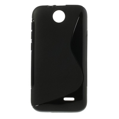 HTC Desire 310 kieto silikono (TPU) juodas dėklas / Priedai.lt