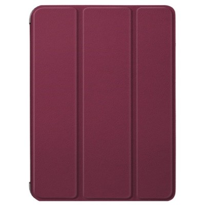 Apple iPad mini 6 2021 atverčiamas bordo odinis dėklas - stovas | Priedai.lt