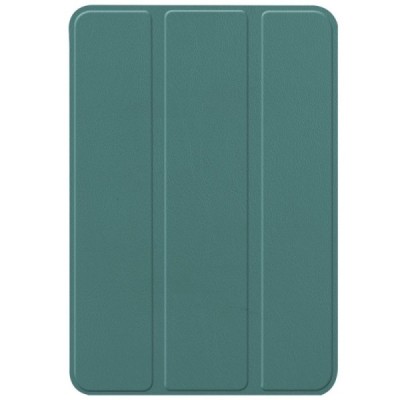 Apple iPad mini 6 2021 atverčiamas žalias odinis dėklas - stovas | Priedai.lt