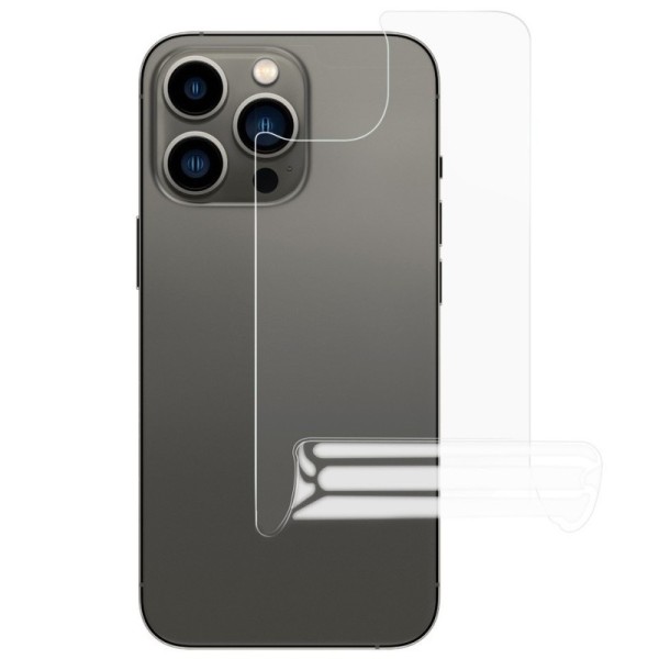 „Calans“ hidrogelinė apsauginė nugarėlės plėvelė (pilnai dengianti) - skaidri (iPhone 13 Pro Max)