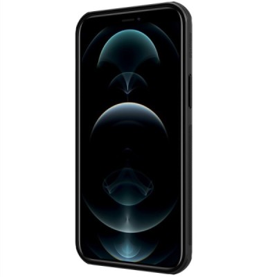Apple iPhone 13 Pro Max „Nillkin“ Frosted Shield Pro juodas dėklas - nugarėlė | Priedai.lt