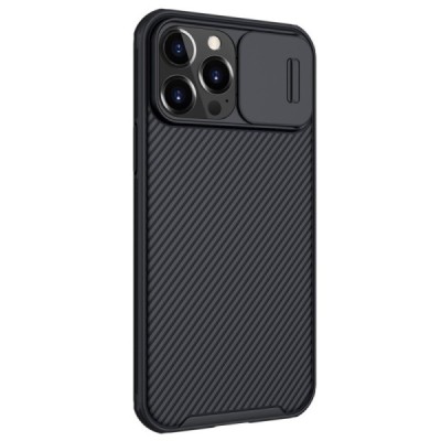 Apple iPhone 13 Pro „Nillkin“ CamShield Pro MagSafe juodas dėklas, nugarėlė su kameros apsauga | Priedai.lt