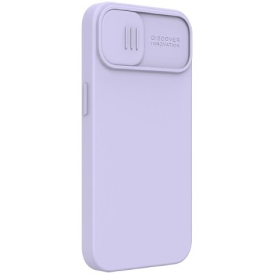 Apple iPhone 13 Pro „Nillkin“ CamShield MagSafe violetinis dėklas, nugarėlė su kameros apsauga | Priedai.lt