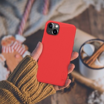 Apple iPhone 13 „Nillkin“ Frosted Shield Pro raudonas dėklas - nugarėlė | Priedai.lt