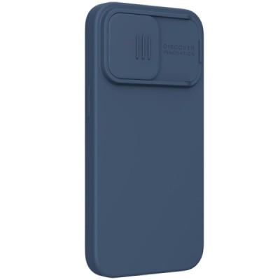 Apple iPhone 13 Nillkin CamShield MagSafe blue case, back with camera protection | Priedai.lt