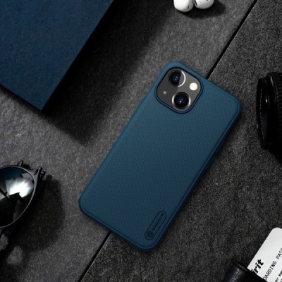 Apple iPhone 13 Mini „Nillkin“ Frosted Shield Pro mėlynas dėklas - nugarėlė | Priedai.lt