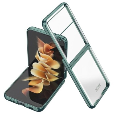 Samsung Galaxy Z Flip3 (F711) GKK skaidrus žalias spalvos plastikinis dėklas - nugarėlė | Priedai.lt