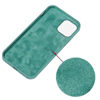 Apple iPhone 13 Pro Max Shell kieto silikono TPU tamsiai žalias dėklas - nugarėlė | Priedai.lt