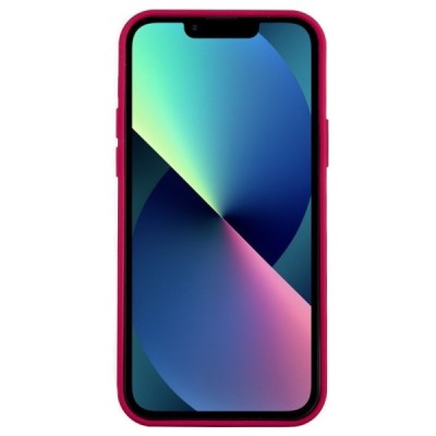 Apple iPhone 13 Shell kieto silikono TPU tamsiai rožinis dėklas - nugarėlė | Priedai.lt