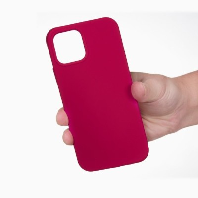 Apple iPhone 13 Shell kieto silikono TPU tamsiai rožinis dėklas - nugarėlė | Priedai.lt