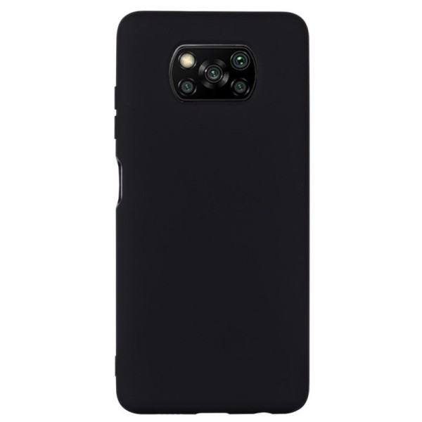 „Shell“ kieto silikono (TPU) dėklas - juodas (Poco X3 / X3 Pro)