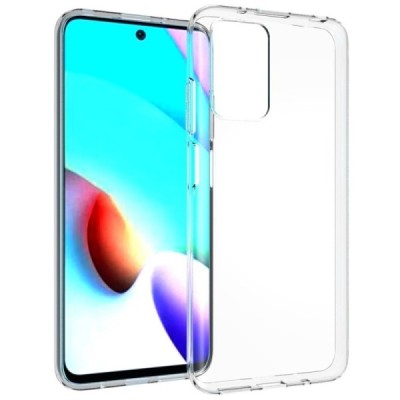 Xiaomi Redmi 10 kieto silikono TPU skaidrus dėklas - nugarėlė | Priedai.lt