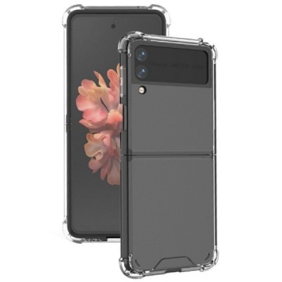 Samsung Galaxy Z Flip3 (F711) „Flexible“ kieto silikono TPU skaidrus akrilo dėklas - nugarėlė | Priedai.lt