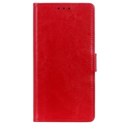 Xiaomi Poco F3 (Mi 11i) atverčiamas raudonas odinis dėklas, knygutė - piniginė | Priedai.lt