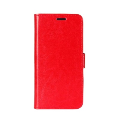 Xiaomi Poco X3 (X3 Pro) atverčiamas raudonas odinis dėklas, knygutė - piniginė | Priedai.lt