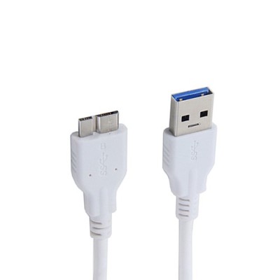 Baltas micro USB 3.0 laidas (1 metras) / Priedai.lt