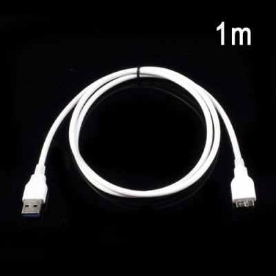 Baltas micro USB 3.0 laidas (1 metras) / Priedai.lt
