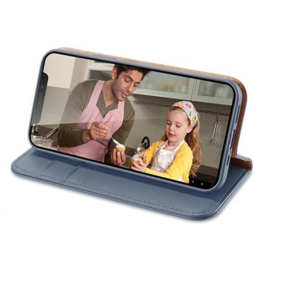 „Dux Ducis“ Hivo serijos Apple iPhone 13 Pro šviesiai mėlynas odinis atverčiamas dėklas | Priedai.lt