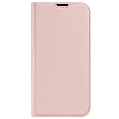 „Dux Ducis“ Skin serijos Apple iPhone 13 Pro rožinis odinis atverčiamas dėklas | Priedai.lt