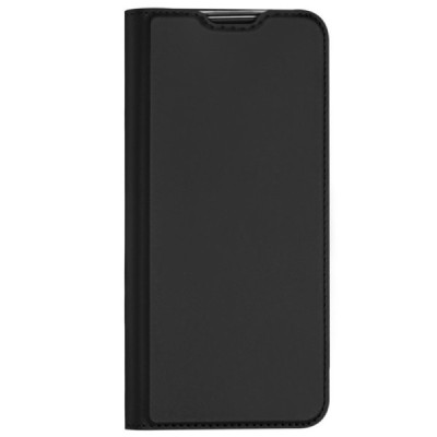 „Dux Ducis“ Skin serijos Xiaomi Redmi 10 juodas odinis atverčiamas dėklas | Priedai.lt