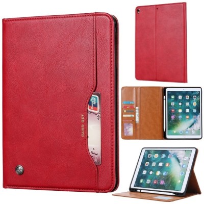Prabangus „Comma“ odinis atverčiamas raudonas Apple iPad 10.2" (2019, 2020, 2021) dėklas | Priedai.lt