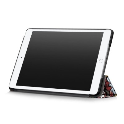 Apple iPad 10.2" (2019, 2020, 2021) atverčiamas spalvotas „Street Art“ dėklas - knygutė | Priedai.lt