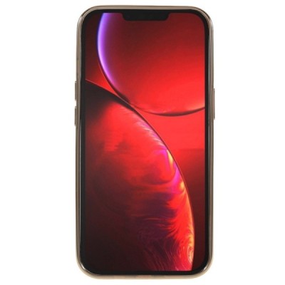 Apple iPhone 13 Mini „X-Level“ Glitter Case TPU silikoninis skaidrus permatomas plonas dėklas su auksiniu rėmeliu | Priedai.lt