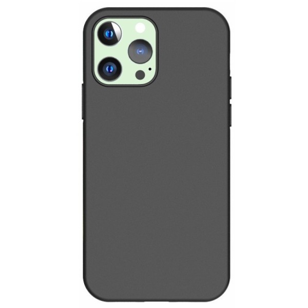 Kieto silikono (TPU) dėklas - juodas (iPhone 13 Pro)
