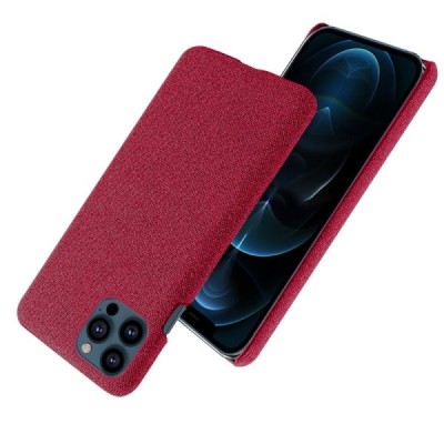 „Bi-Color“ Splicing Apple iPhone 13 Pro Max raudonas odinis dėklas | Priedai.lt