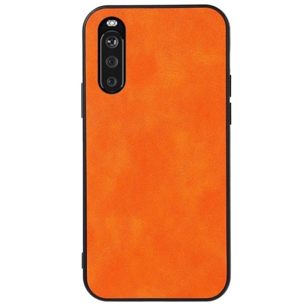 „Deluxe Leather“ dėklas - oranžinis (Xperia 10 III)