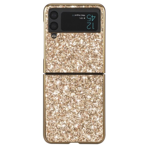 „Shine“ Glittery plastikinis dėklas - auksinis (Galaxy Z Flip3)