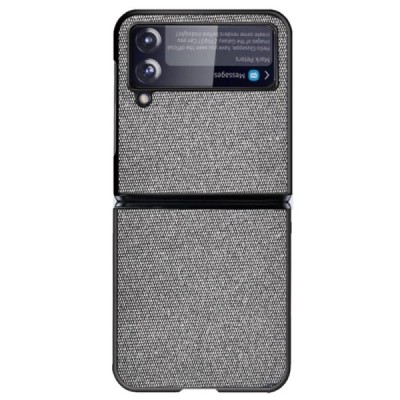 „Bi-Color“ Splicing Samsung Galaxy Z Flip3 (F711) pilkas odinis dėklas | Priedai.lt